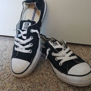 Black slip on converse